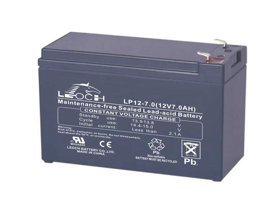 LPE12-7.0 Leoch 12v 7.5Ah Rechargeable Sealed Lead Acid Battery